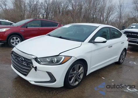 2017 Hyundai Elantra Limited из США, поврежденный, VIN 5NPD84LFXHH123823